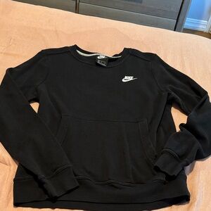 Nike Black Crewneck with White Logo